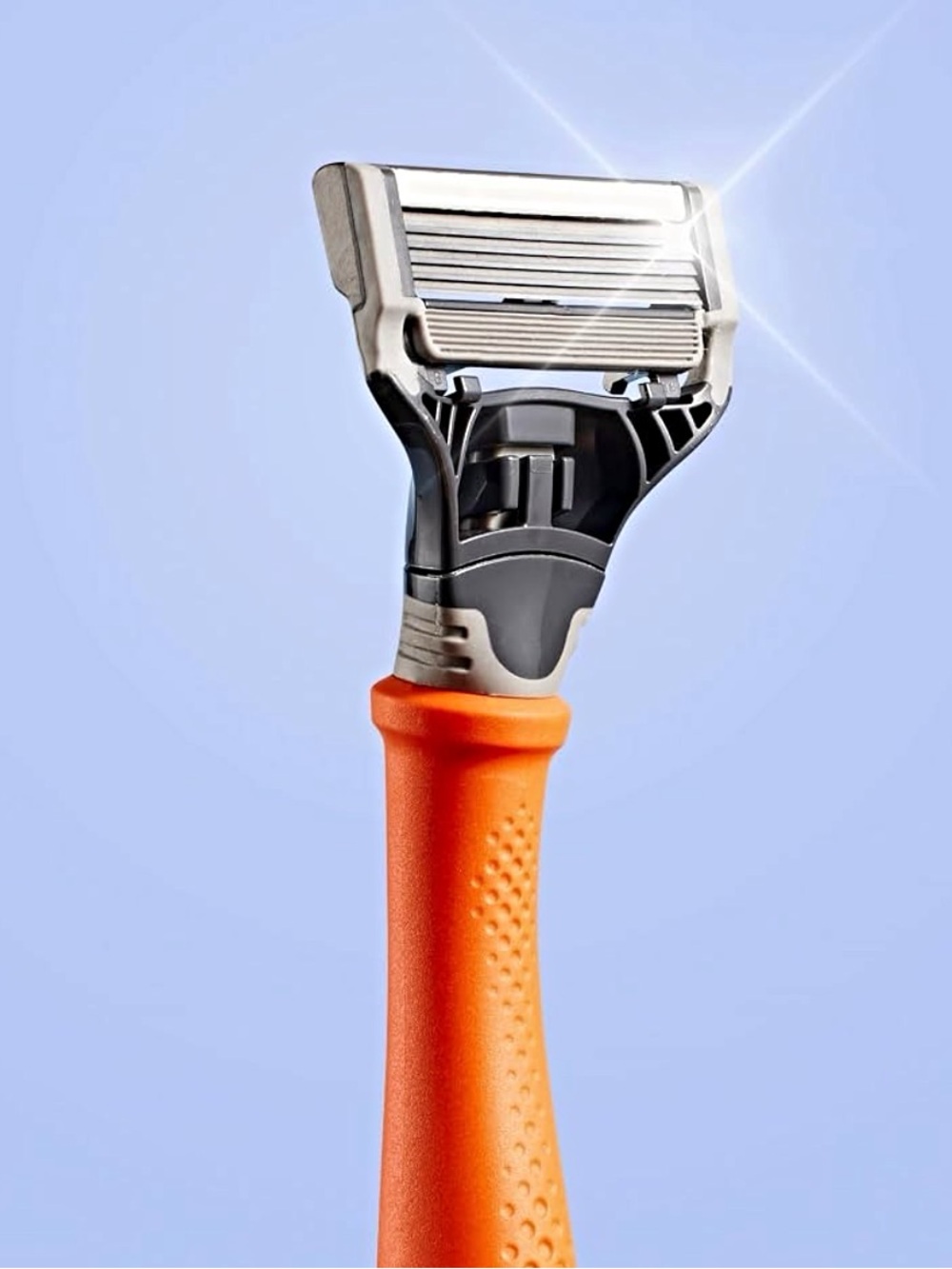 🆕 HARRY'S Men's Razor with Orange Handle - Precision Shave